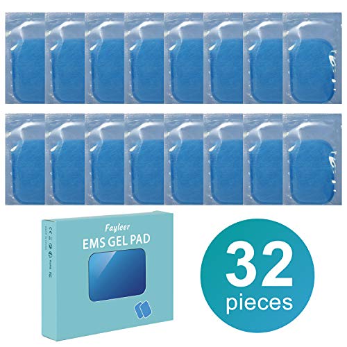 fayleer Gel Pad para EMS Electroestimulador Muscular Abdominales, Almohadillas de Gel Electroestimulador EMS Gel Hojas de Repuesto Gel Abdominal Muscular (32pcs) fayleer Gel Pad para EMS Electroestimulador Muscular Abdominales, Almohadillas de Gel Electroestimulador EMS Gel Hojas de Repuesto Gel Abdominal Muscular (32pcs)