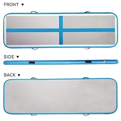 FBSPORT Airtrack 10cm Espeso Colchoneta Inflable de airtrack Gimnasia,Tumbling Gimnasia Largo 2M Entrenamiento Tapete