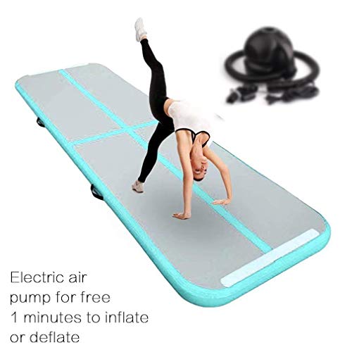 FBSPORT airtrack Pista de Aire para airtrack Gimnasia 4 m de Longitud, Airtrack Colchoneta Inflable, Tumbling Gymnastic de Entrenamiento Alfombrillas para Gimnasio/Yoga/Taekwondo