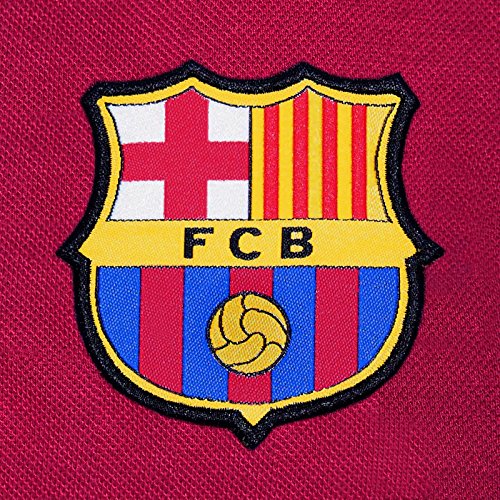 FC Barcelona - Polo oficial para hombre - Con el escudo del club - Azul marino - Rojo - Large FC Barcelona - Polo oficial para hombre - Con el escudo del club - Azul marino - Rojo - Large