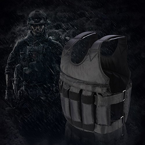 Fdit 20KG Chaleco de Peso Ajustable Ponderado Entrenamiento Ejercicio Deportes Boxeo Fitness Aire Libre (Pesos no incluidos) Fdit 20KG Chaleco de Peso Ajustable Ponderado Entrenamiento Ejercicio Deportes Boxeo Fitness Aire Libre (Pesos no incluidos)
