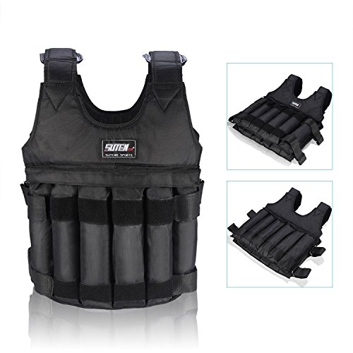 Fdit 20KG Chaleco de Peso Ajustable Ponderado Entrenamiento Ejercicio Deportes Boxeo Fitness Aire Libre (Pesos no incluidos) Fdit 20KG Chaleco de Peso Ajustable Ponderado Entrenamiento Ejercicio Deportes Boxeo Fitness Aire Libre (Pesos no incluidos)