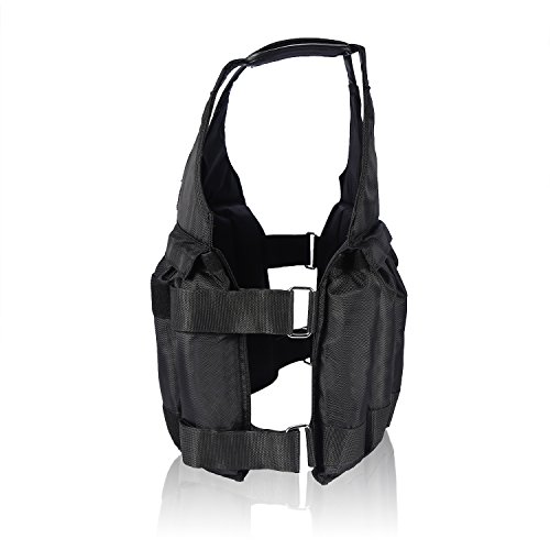 Fdit Chaleco lastrado ajustable de 1 a 20 kg, para entrenamiento, carga máxima de 20 kg Fdit Chaleco lastrado ajustable de 1 a 20 kg, para entrenamiento, carga máxima de 20 kg