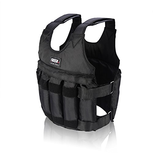 Fdit Chaleco lastrado ajustable de 1 a 20 kg, para entrenamiento, carga máxima de 20 kg Fdit Chaleco lastrado ajustable de 1 a 20 kg, para entrenamiento, carga máxima de 20 kg