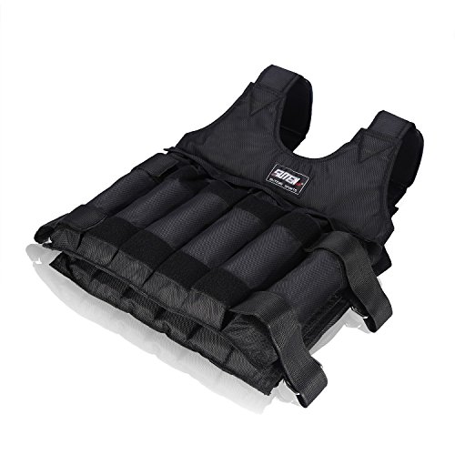 Fdit Chaleco lastrado ajustable de 1 a 20 kg, para entrenamiento, carga máxima de 20 kg Fdit Chaleco lastrado ajustable de 1 a 20 kg, para entrenamiento, carga máxima de 20 kg
