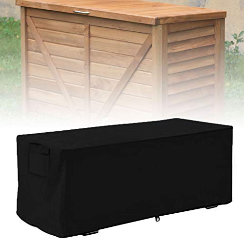 Fdit Patio Deck Box Storage Bench Cover 100% Waterproof Outdoor Furniture Winter Cover 48.4"L x 21.7" D x 24.4"H Mesa de Centro al Aire Libre y Cubierta otomana(3#)