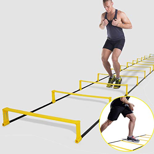 FDYD Criado Escalera de Agilidad Ejercicio de Entrenamiento de Doble Uso Multifuncional Agilidad Escala energética obstáculo Equipo de Entrenamiento de fútbol,6 Rung FDYD Criado Escalera de Agilidad Ejercicio de Entrenamiento de Doble Uso Multifuncional Agilidad Escala energética obstáculo Equipo de Entrenamiento de fútbol,6 Rung