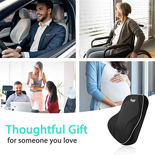 Feagar Almohada Lumbar, Cojín de Espuma Viscoelástica, Soporte Lumbar para Silla de Oficina, Asiento de Auto, Cojín para Silla de Ruedas, Respaldo Lumbar Coche, Reduce el Dolor y Alivia la Fatiga Feagar Almohada Lumbar, Cojín de Espuma Viscoelástica, Soporte Lumbar para Silla de Oficina, Asiento de Auto, Cojín para Silla de Ruedas, Respaldo Lumbar Coche, Reduce el Dolor y Alivia la Fatiga
