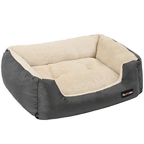 FEANDREA Cama de Perro, Cojín Reversible, 70 x 55 x 21 cm, Gris Oscuro PGW003G01 FEANDREA Cama de Perro, Cojín Reversible, 70 x 55 x 21 cm, Gris Oscuro PGW003G01