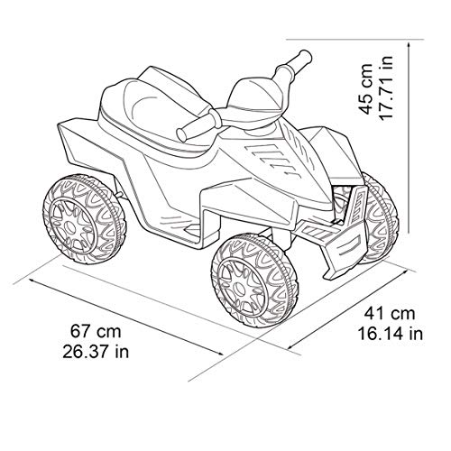 FEBER - Quad Racy 6 V (Famosa 800011252)