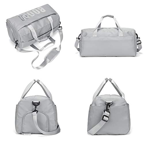FEDUAN Boom Bolsa Deportiva Deporte de Viaje de compres con Compartimento para Zapatos Bolsillo Mojado Moda Impermeable para Hombres y Mujeres Yoga Pilates Playa Ocio Sauna Festivo Plata Gris FEDUAN Boom Bolsa Deportiva Deporte de Viaje de compres con Compartimento para Zapatos Bolsillo Mojado Moda Impermeable para Hombres y Mujeres Yoga Pilates Playa Ocio Sauna Festivo Plata Gris