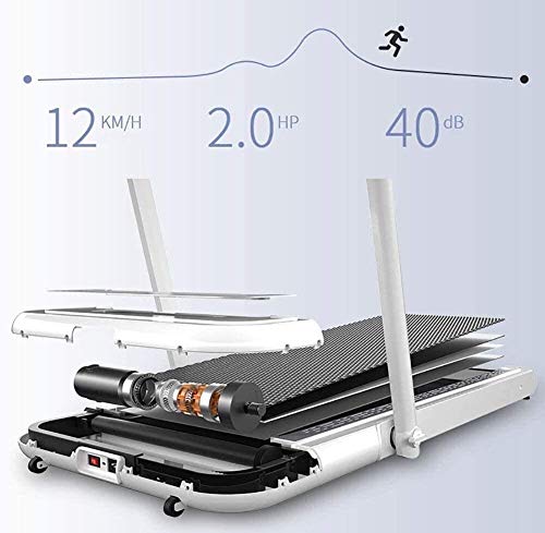 FEE-ZC Cinta de Correr eléctrica Plegable Cinta de Rodadura Ancha La máquina de Correr Plegable es Adecuada para la Oficina en casa Equipo de Ejercicio súper silencioso p