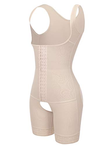 FeelinGirl Mujer Faja Reductora Chaleco sin Costura Corsé Bustier Ajustable Tirantes Faja Aabdominal Beige 3XL/Talla 46-48 FeelinGirl Mujer Faja Reductora Chaleco sin Costura Corsé Bustier Ajustable Tirantes Faja Aabdominal Beige 3XL/Talla 46-48