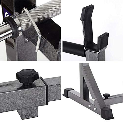 FEILA Ajustable Squat Squat Rack de Acero Soportes Barra Libre-Press de banca con Mancuernas Gimnasio en casa portátil Bastidores Stands Utilizado for el Entrenamiento de Fuerza, Pesas, Fitness FEILA Ajustable Squat Squat Rack de Acero Soportes Barra Libre-Press de banca con Mancuernas Gimnasio en casa portátil Bastidores Stands Utilizado for el Entrenamiento de Fuerza, Pesas, Fitness