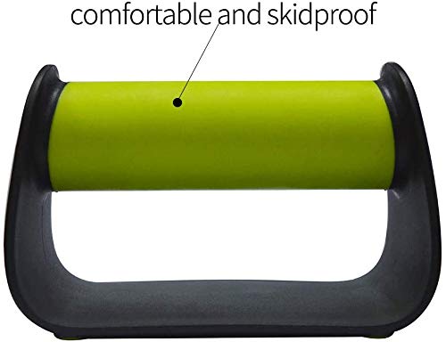 Feishibang Empuñaduras de Flexión Para Tabla de Piso Barras de Empuje Portátiles Para Personas Equipo de Entrenamiento en Casa, Color Verde