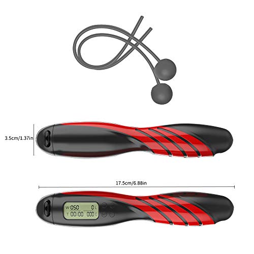 feixia Saltar la Cuerda con Contador Digital Saltar la Cuerda para Contar la Velocidad del Ejercicio calorías Peso Tiempo de Ejercicio para Deportes en Interiores y Exteriores feixia Saltar la Cuerda con Contador Digital Saltar la Cuerda para Contar la Velocidad del Ejercicio calorías Peso Tiempo de Ejercicio para Deportes en Interiores y Exteriores
