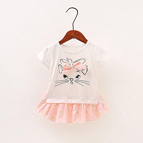 feiXIANG Bebé recién Nacido Ropa Infantil Vestido de niña Bebé Niña Niño de Dibujos Animados Gato Estampado Arco Floral Falso Vestido de Dos Piezas Ropa Linda Mini Vestido Princesa Vestido niña feiXIANG Bebé recién Nacido Ropa Infantil Vestido de niña Bebé Niña Niño de Dibujos Animados Gato Estampado Arco Floral Falso Vestido de Dos Piezas Ropa Linda Mini Vestido Princesa Vestido niña
