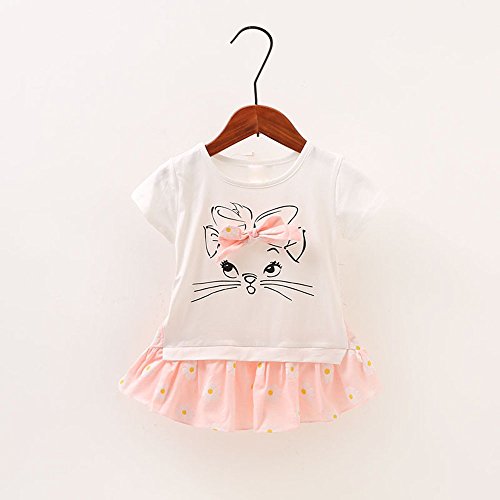 feiXIANG Bebé recién Nacido Ropa Infantil Vestido de niña Bebé Niña Niño de Dibujos Animados Gato Estampado Arco Floral Falso Vestido de Dos Piezas Ropa Linda Mini Vestido Princesa Vestido niña feiXIANG Bebé recién Nacido Ropa Infantil Vestido de niña Bebé Niña Niño de Dibujos Animados Gato Estampado Arco Floral Falso Vestido de Dos Piezas Ropa Linda Mini Vestido Princesa Vestido niña