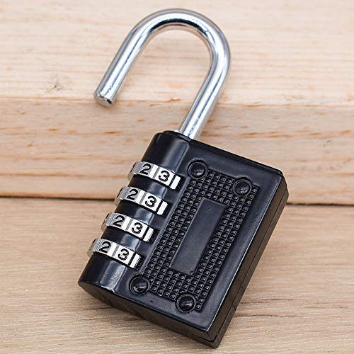 Feliciay Paquete De 2PCS Cerraduras De CombinacióN Candados Aldabas Numerico Seguridad Taquilla Candado Impermeable Para La Escuela Cerrojo Cerrojo Gabinete Caja De Herramientas Candado (Negro) Feliciay Paquete De 2PCS Cerraduras De CombinacióN Candados Aldabas Numerico Seguridad Taquilla Candado Impermeable Para La Escuela Cerrojo Cerrojo Gabinete Caja De Herramientas Candado (Negro)