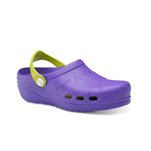 Feliz Caminar Asana, Zueco Sanitario , Lavanda Pistacho, 38 EU Feliz Caminar Asana, Zueco Sanitario , Lavanda Pistacho, 38 EU