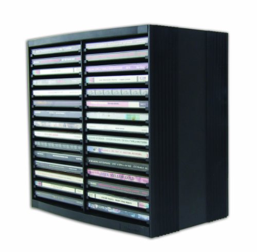 Fellowes - Soporte para CD, 26.00 x 26.50 x 16.50 cm, color negro Fellowes - Soporte para CD, 26.00 x 26.50 x 16.50 cm, color negro