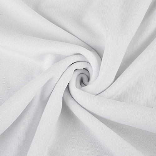 Femor 20 piezas Funda Elástica para Sillas Funda de Asiento Fundas para Silla Funda Protectora Cubierta de Sillas para Bodas Banquetes Fiestas Decoración Color Blanco Femor 20 piezas Funda Elástica para Sillas Funda de Asiento Fundas para Silla Funda Protectora Cubierta de Sillas para Bodas Banquetes Fiestas Decoración Color Blanco