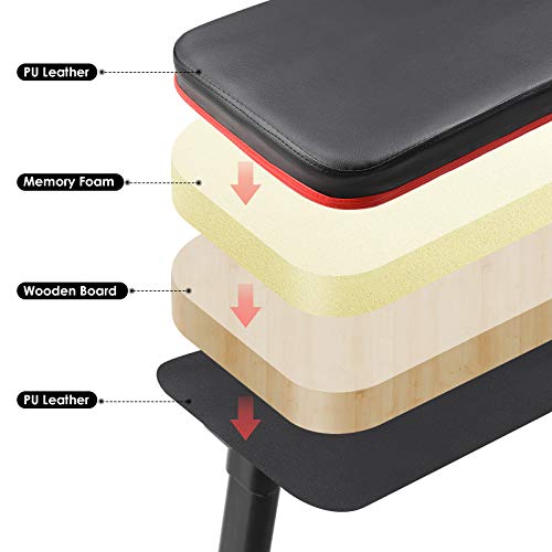 Femor Banco de Pesas Multifuncional, Levantamiento de Pesas Plano Plegable, Profesional, Banco de Entrenamiento para Ejercicios de Cuerpo Completo de Gimnasio en Casa, hasta 150 kg Femor Banco de Pesas Multifuncional, Levantamiento de Pesas Plano Plegable, Profesional, Banco de Entrenamiento para Ejercicios de Cuerpo Completo de Gimnasio en Casa, hasta 150 kg