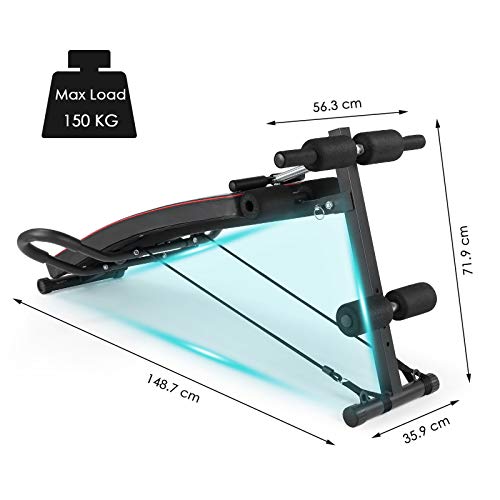 Femor Bancos de Pesas, Banco Multifuncional, Banco de Adominales Profesional con Respaldo Ajustable/Fijación de Piernas, Gimnasio en Casa, 120 kg / 150 kg / 200 kg Femor Bancos de Pesas, Banco Multifuncional, Banco de Adominales Profesional con Respaldo Ajustable/Fijación de Piernas, Gimnasio en Casa, 120 kg / 150 kg / 200 kg