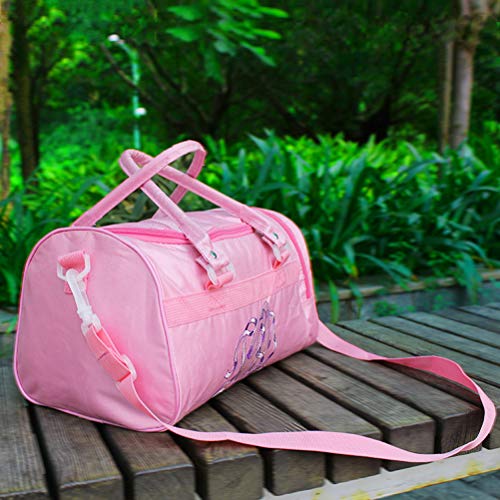 FENICAL Bolsas de Bandolera Bailarina Bailarina Ballet Crossbody con Compartimiento Lateral para Mujeres niñas (Rosa)