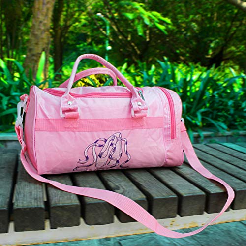 FENICAL Bolsas de Bandolera Bailarina Bailarina Ballet Crossbody con Compartimiento Lateral para Mujeres niñas (Rosa)