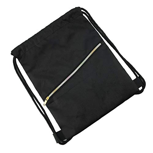 FENICAL Mochila con cordón Gymsack Bolsa de Cuerdas Mochila Deportes atlético Saco de Gimnasio para Hombres Mujeres niños (Negro) FENICAL Mochila con cordón Gymsack Bolsa de Cuerdas Mochila Deportes atlético Saco de Gimnasio para Hombres Mujeres niños (Negro)