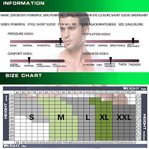 FEOYA - Hombre Camiseta con Faja de Cinturón para Adelgazar Reductora de Peso Moldeadora para la Cintura con Cremallera Shaper Shapewear- Blanco - M FEOYA - Hombre Camiseta con Faja de Cinturón para Adelgazar Reductora de Peso Moldeadora para la Cintura con Cremallera Shaper Shapewear- Blanco - M