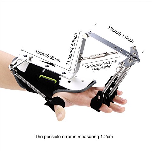 Férula para muñeca y pulgar, dispositivo ortopédico de rehabilitación de dedo ajustable Dispositivo de muñeca de brazo para infarto cerebral Trombosis Accidente cerebrovascular, aprobado por la FDA (e