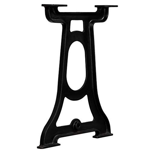 Festnight 2 Patas para Mesa en Y Patas de Mesa de Comedor Estilo Industrial Hierro Fundido Negro 54x72cm Festnight 2 Patas para Mesa en Y Patas de Mesa de Comedor Estilo Industrial Hierro Fundido Negro 54x72cm