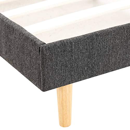 Festnight Estructura de Cama de Tela Gris Topo 208 x 125 x 82,5 cm / 200 x 120 cm, Estructura de Cama, Somier Basic Cama, Marco de Madera, Muebles Bonitos Cama de Matrimonio Moderna Somier Festnight Estructura de Cama de Tela Gris Topo 208 x 125 x 82,5 cm / 200 x 120 cm, Estructura de Cama, Somier Basic Cama, Marco de Madera, Muebles Bonitos Cama de Matrimonio Moderna Somier