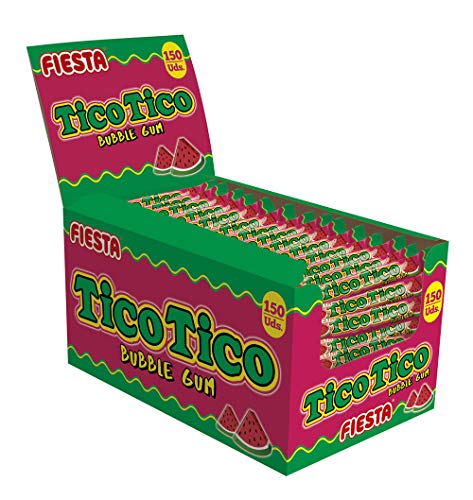 FIESTA Tico Tico Barra de Chicle Sabor Sandía - Caja de 150 unidades FIESTA Tico Tico Barra de Chicle Sabor Sandía - Caja de 150 unidades