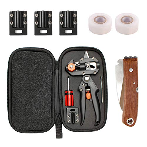 Fimghsoo Tijera de Injerto Profesional Kit Jardín Injerto Tijeras de Podar con 3 Cuchillas Corte de Forma V/U/Ω para Injertos Planta Árboles Frutales Ramas Bonsai Fimghsoo Tijera de Injerto Profesional Kit Jardín Injerto Tijeras de Podar con 3 Cuchillas Corte de Forma V/U/Ω para Injertos Planta Árboles Frutales Ramas Bonsai