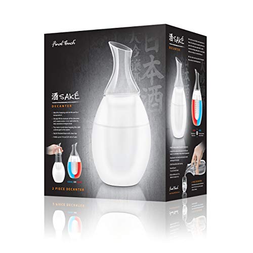 Final Touch Saké - Botella de decantador doble con cámara para mantener el líquido caliente o frío, diseño único - individual Final Touch Saké - Botella de decantador doble con cámara para mantener el líquido caliente o frío, diseño único - individual