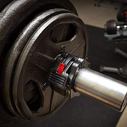 FINEBAG Barbell Barra Olímpica con Bloqueo para Fitness,Par de topes para Barra olímpica - Abrazadera para Halterofilia Crossfit con Bloqueo de 50MM，Mancuernas (1 par)