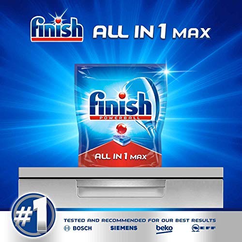 Finish Powerball All in 1 Max - Pastillas para el lavavajillas todo en 1 - formato 110 unidades