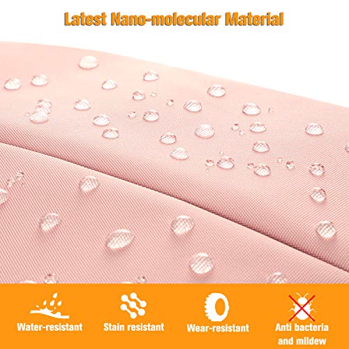 FINPAC Mochila para Portátil, Mochila Escolar de Tela y Nano-Moleculares Repelente al Agua con Puerto de Carga USB para Viaje Mujeres Hombres Se Adapta a Laptop de hasta 15.6", Rosa FINPAC Mochila para Portátil, Mochila Escolar de Tela y Nano-Moleculares Repelente al Agua con Puerto de Carga USB para Viaje Mujeres Hombres Se Adapta a Laptop de hasta 15.6", Rosa