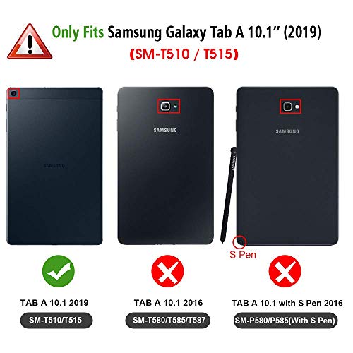 Fintie Funda Compatible con Samsung Galaxy Tab A 10.1 2019 - Trasera Transparente Mate Carcasa Ligera con Función de Soporte para Modelo de SM-T510/T515, Mármol Rosa Fintie Funda Compatible con Samsung Galaxy Tab A 10.1 2019 - Trasera Transparente Mate Carcasa Ligera con Función de Soporte para Modelo de SM-T510/T515, Mármol Rosa