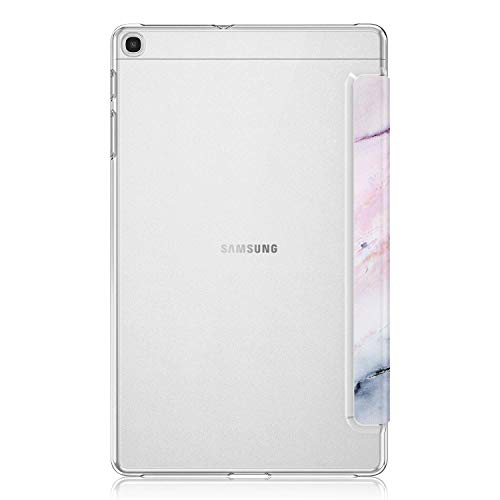 Fintie Funda Compatible con Samsung Galaxy Tab A 10.1 2019 - Trasera Transparente Mate Carcasa Ligera con Función de Soporte para Modelo de SM-T510/T515, Mármol Rosa Fintie Funda Compatible con Samsung Galaxy Tab A 10.1 2019 - Trasera Transparente Mate Carcasa Ligera con Función de Soporte para Modelo de SM-T510/T515, Mármol Rosa