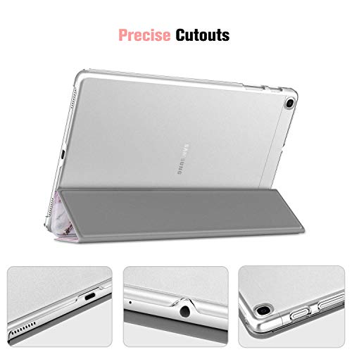 Fintie Funda Compatible con Samsung Galaxy Tab A 10.1 2019 - Trasera Transparente Mate Carcasa Ligera con Función de Soporte para Modelo de SM-T510/T515, Mármol Rosa Fintie Funda Compatible con Samsung Galaxy Tab A 10.1 2019 - Trasera Transparente Mate Carcasa Ligera con Función de Soporte para Modelo de SM-T510/T515, Mármol Rosa
