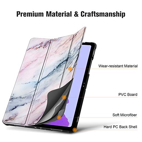 Fintie SlimShell Funda para Samsung Galaxy Tab A7 10.4'' 2020 - Carcasa Fina y Ligera con Función de Soporte y Auto-Reposo/Activación para Modelo SM-T500/T505/T507, Mármol Rosa Fintie SlimShell Funda para Samsung Galaxy Tab A7 10.4'' 2020 - Carcasa Fina y Ligera con Función de Soporte y Auto-Reposo/Activación para Modelo SM-T500/T505/T507, Mármol Rosa
