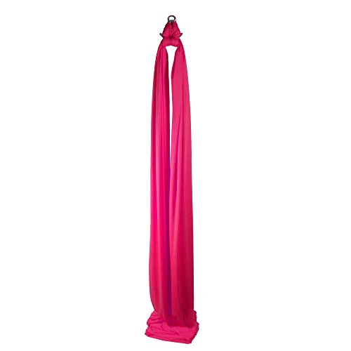 Firetoys - Telas para acrobacias aéreas profesional, tamaño mediano, seda elástica (soporta 128 kg), 32' (10m), Rosado Firetoys - Telas para acrobacias aéreas profesional, tamaño mediano, seda elástica (soporta 128 kg), 32' (10m), Rosado