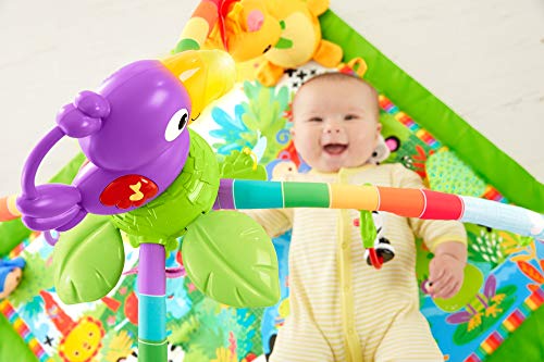 Fisher-Price - Gimnasio Deluxe Animalitos de la Selva, Manta de Juego Bebé (Mattel GXC35), Embalaje sostenible Fisher-Price - Gimnasio Deluxe Animalitos de la Selva, Manta de Juego Bebé (Mattel GXC35), Embalaje sostenible