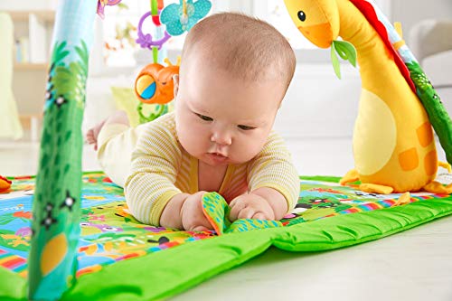 Fisher-Price - Gimnasio Deluxe Animalitos de la Selva, Manta de Juego Bebé (Mattel GXC35), Embalaje sostenible Fisher-Price - Gimnasio Deluxe Animalitos de la Selva, Manta de Juego Bebé (Mattel GXC35), Embalaje sostenible