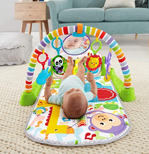 Fisher-Price Gimnasio Piano Pataditas superaprendizaje, manta de juego para bebé recién nacido (Mattel GXC37) Fisher-Price Gimnasio Piano Pataditas superaprendizaje, manta de juego para bebé recién nacido (Mattel GXC37)
