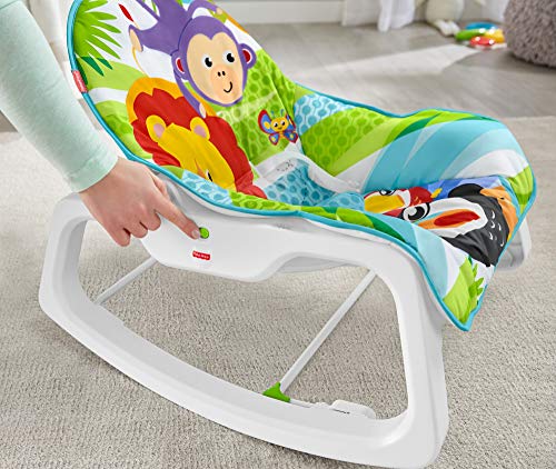 Fisher-Price - Hamaca Crece Conmigo Forest Fun, Silla para Bebé (Mattel GNV69), Embalaje estándar Fisher-Price - Hamaca Crece Conmigo Forest Fun, Silla para Bebé (Mattel GNV69), Embalaje estándar